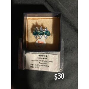 Feeling Alive Blue and Silver Ring